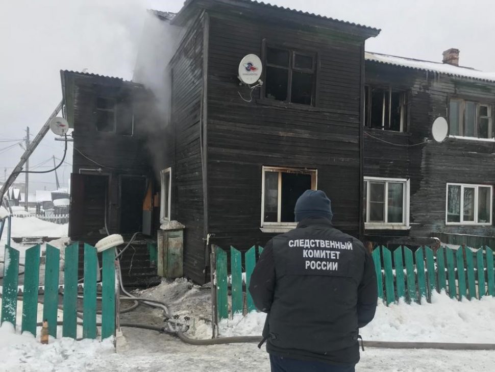Пенсионерка погибла при пожаре в Плесецке